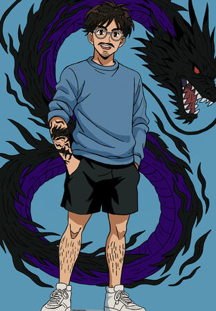 Anime style portrait